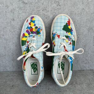 Vans Era Save Our Planet Globe Classic Size Women's 7.5 Mens 6 Shoes Map Sneaker
